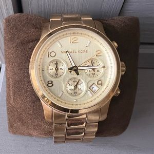 Michael Kors Gold Watch with Original Box and Extra Links